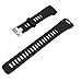 Band for Garmin Vivosmart HR, Soft Adjustable Silicone Replacement Wrist Watch Band Accessory for Garmin Vivosmart HR (No Tracker, Replacement Bands Only) (Black)