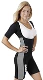 Body Spa Sauna Suit weight loss for women and men with sleeves waist trainer suit back support sweat suit 13832
