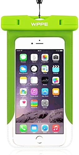 Waterproof Case, WPPE Swimming+, New Design Case Bag with Armband for Universal Phones up to 6 Inch, Perfect for Swimming Drifting Surfing, IPX8 Certified, Green