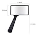Igoolee Handheld Rectangular Magnifying Glass, Large Horizontal Magnifier Glass 3X Magnification for Reading or Hobby