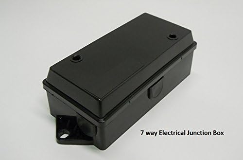 7 Way Color Coded Trailer Wire Junction Box Truck Weather Proof Light Cord Box