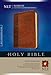 Slimline Center Column Reference Bible NLT, TuTone (LeatherLike, Brown/Tan, Red Letter)