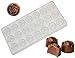 Polycarbonate Chocolate Mold by NuEmporia for Pralines, Truffles, Sweets, Candies, Bonbons. Rose Shape. Food Safe, BPA-Free Polycarbonate Plastic.