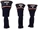 Team Golf MLB Detroit Tigers Contour Golf Club Headcovers (3 Count) Numbered 1, 3, & X, Fits Oversized Drivers, Utility, Rescue & Fairway Clubs, Velour lined for Extra Club Protection