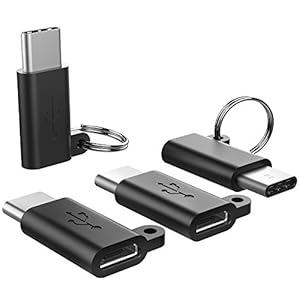 【4点セット】TechRise Micro USB→Type C 変換アダプタ 56Kレジスタ使用 Quick Charge3.0対応