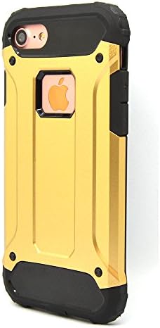 iPhone 7 Case, Protective Cell Phone Case By LAX Stars - Shock Absorbing Design - Protects From Scratches, Abrasions, High Impact Falls - Stylish, Modern Design (Gold)