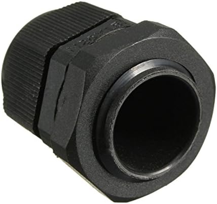 M20x1.5 IP68 Thread Compressio Stuffing Cable Gland Locknut (Black) by ScharderVoz