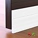 Self-Adhesive Door Draft Stopper, 2 Pack Door Sweep Weather Stripping Under Door Seal for Exterior/Interior Door, Block Cold and Hot Air Cross, 2