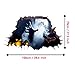 Halloween Floor Sticker PVC 3D Decorative Scary Ghost Hand Bats Wall Decal Wall Sticker Halloween Eve Decor Party Supplies Home Decoration
