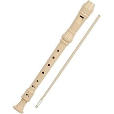 Merangue Soprano Recorder with Cleaning Stick, Natural Beige - View 7