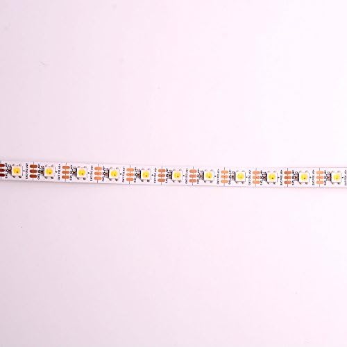 Jercio Individually Addressable 3.3ft 30 Pixels DC 5V SK6812(Similar with WS2812) Flexible LED Strip Decorate Home And Kitchen (60leds/m WWA IP20)