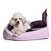 Luxury Princess Pet Bed for Dogs Cats,Washable Dog Bed for Small Medium Dogs and Large Cats with Blanket and Pillow, Dog/Cat Sofa Bed(M,Pink)
