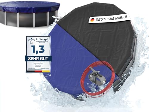 Planenfux® Poolabdeckung rund 550 cm | Für Ø 500-550 cm Becken