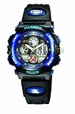 PASNEW 30m Water-proof Digital-analog Boys Girls Sport Digital Watch with Alarm Stopwatch Chronograph (Child) 6 Colors