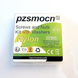 Pzsmocn 240 Pieces/80 Sets M4*35 mm Plastic White