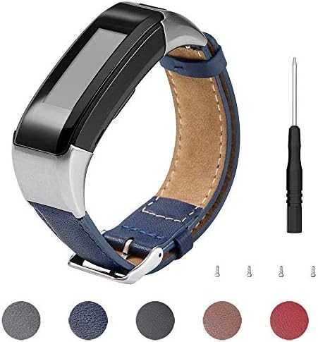 Keweni For Garmin Vivosmart HR/Garmin Vivosmart HR Plus,Straps Replacement Leather Strap Bracelet Accessories for Garmin Vivosmart HR/Vivosmart HR +