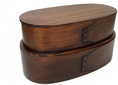 tawatawa Oval box two-layeredlacquer ware