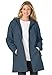 Woman Within Women's Plus Size Hooded Slicker Raincoat