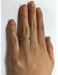 Alianzas para matrimonio 2mm 10K ligeras cómodas livianas de oro rosa blanco o amarillo