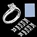 33 Pieces Ring Size Adjusters Invisible Ring Size Reducer for Any Size Loose Ring, Ring Adjuster with Jewelry Polishing Cloth, 3 Styles