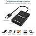 XQD Card Reader, Cateck USB 3.0 XQD/SD Card Reader Dual Slot Memory Card Reader 5Gpbs Super Speed Compatible with Sony G/M Series, Lexar 2933x/1400x USB Mark XQD Card, SD/SDHC Card for Windows/Mac OS