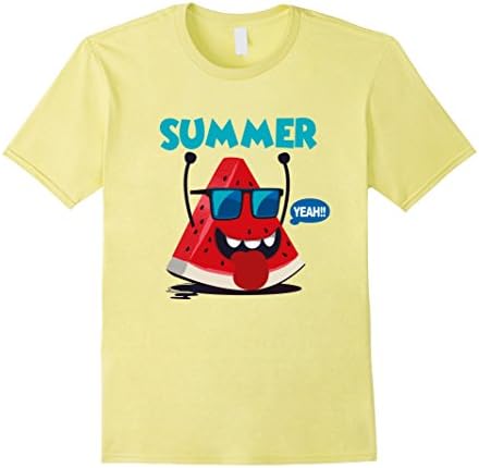 Mens Watermelon Shirt - Summer Shirt - Funny Graphic T-shirt 2XL Lemon