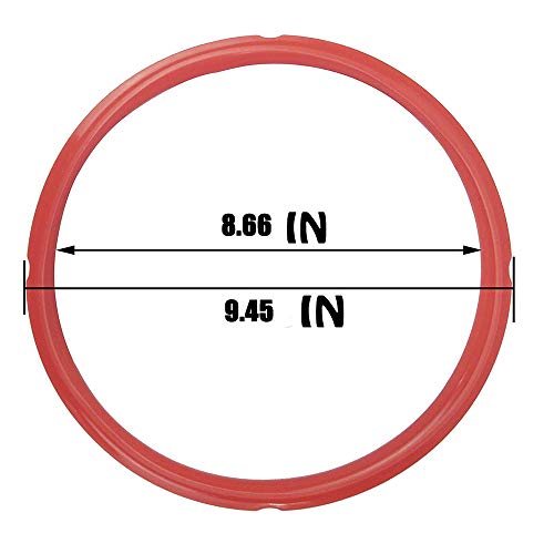 Awekris Silicone Sealing Ring Sweet & Savory Edition Instant Pot Pressure Cooker Accessory Sealant for 5 Quart & 6 Quart InstaPot Models BPA Free & Food-Safe Red & Blue 2 Pack