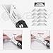 Utility Knife, BIBURY Multipurpose Carpet Knife, Double Cutter Head,Box Cutter with 10 Replaceable SK5 Stainless Steel Blades, Belt Clip,Quick Change and Safely Lock-Back Design (Black)