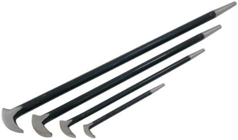 4Pc 150-300-400-500mm Pry Bar Set Heel & Toe Drop Forged Steel Quality CT1487, 1 St. / S