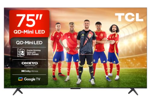 TCL 75Q6C QD-Mini LED TV, 4K HDR Premium 1000nits, Smart TV aangedreven