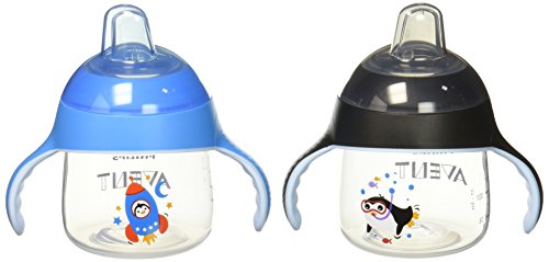Philips avent 2 piece my little sippy cup, blue/black