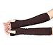 Vovotrade Winter Wrist Arm Hand Warmer Knitted Long Fingerless Gloves