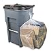 Plasticplace 95-96 Gallon Garbage Can Liners 1.5 Mil Clear Heavy Duty Trash Bags, 61 x 68”, 50 Count