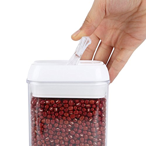 Air-Tight Food Storage Container Set - MCIRCO 7 Pieces Set Food Container with Bonus 20pcs Chalkboard Labels - Durable Plastic BPA Free - Easy Lock Lids to Keep Food Fresh - Thumbnail 2