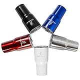 Silver Bound 30 oz Stainless Steel Tumbler- Double Wall Vacuum Insulated Tumbler bundled with Sliding Lid Stainless Steel Straw and Brush