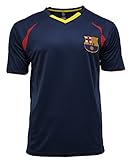 Fc Barcelona Adult Training Jersey Performance Polyester -Shirts - Home -Away (BLUE T1E19, XL)
