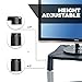 Monitor Stand Riser Computer Laptop Printer Desk Storage Organizer, Height Adjustable Shelf - 2 Pack Black