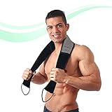 Exfoliating Scrubber Set - Mitt, Sponge - Loofah Style for Body Back & Face in Bath or Shower - Men and Women - Natural Hemp - Anti bacterial - Mildew Resistant - Bath Wash Cloth - Gentle and Soft