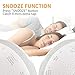 Wake Up Light Alarm Clock, GEEMAK Sunrise & Sunset Simulation 7 Colored Sleep Aid Light with FM Radio, 2 Alarms /7 Natural Alarm Sounds/Snooze/20 Brightness