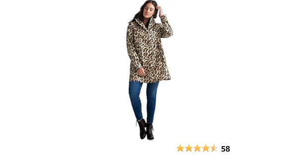 leopard print rain mac