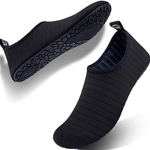 LANSEYAOJI Women's Barefoot Quick-Dry Water Shoes Men's Kid's Aqua Swimming Socks Unisex for Beach Surf Snorkel Diving Yoga