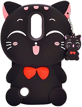 Samsung Galaxy S9 Plus Case, Maoerdo Cute 3D Cartoon Plutus Cat Lucky Fortune Cat Kitty with Bow Tie Silicone Rubber Phone Case Cover for Samsung Galaxy S9 and S9 Plus
