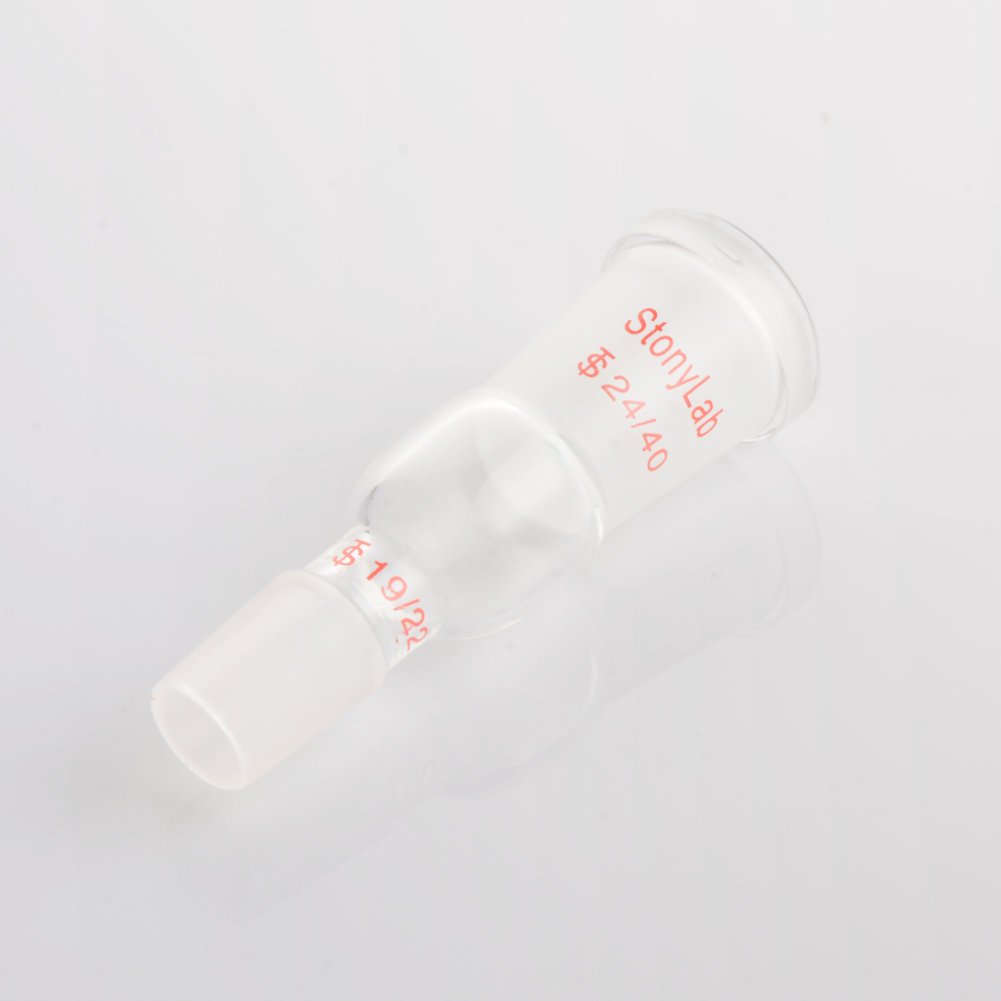 StonyLab Enlarging Adapter Connecting Adapter From 24/40 to 19/22 Glass Joint Lab Glassware Supply, 24/40 to 19/22 Joint - Image 4