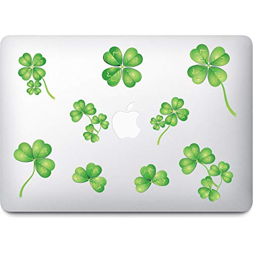 BONANA 4 Sheets St.Patrick's Day Decorations Shamrock Decal Window Clings Decal Clover Wall Stickers for Door Showcase Mural Home Office School Decorations Party Supplies