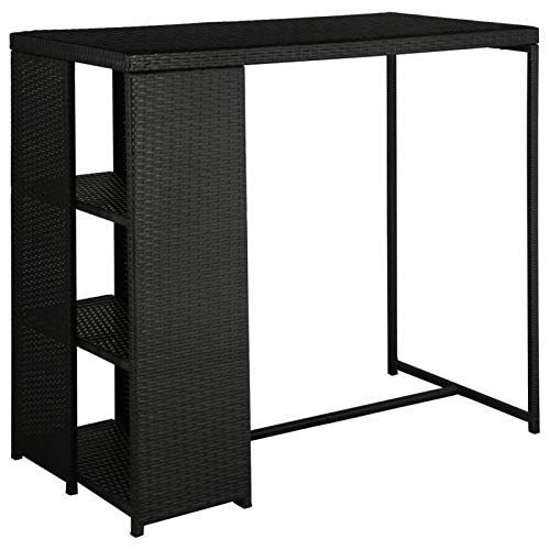 Tidyard Gartenbar Set 5-TLG.Bar-Set mit Kissen Theke Bar Tresen Gartentheke Bartisch Stehtisch Barhocker Barstuhl Barset… – Bild 3