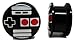 Retro Nintendo NES Controller Ear Plugs - Acrylic Screw-On - New - 8 Sizes - Pair