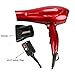 Blow Dryer Jinri Hair Dryer Salon Professional Negative Ionic Lightweight 1875W High-Power Blower Heat 2 Speed and 3 Heat Setting Quiet Drying Hairdryer for Travel/ Home (Red)