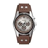 Fossil Men's CH2565 Cuff Chronograph Tan Leather Watch