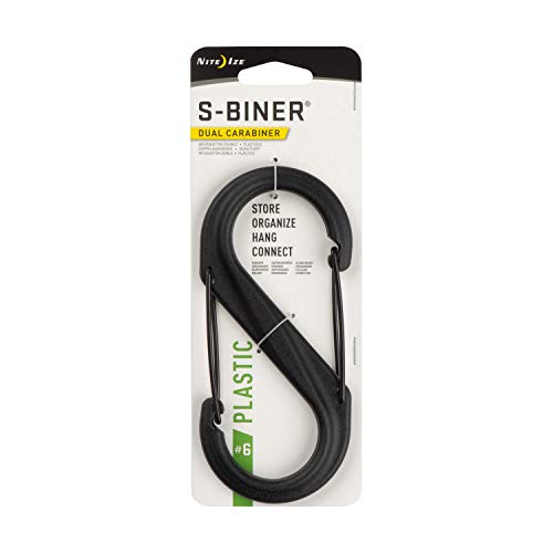 Nite Ize SBP6-03-01BG S-Biner Carabiner, 6, Black
