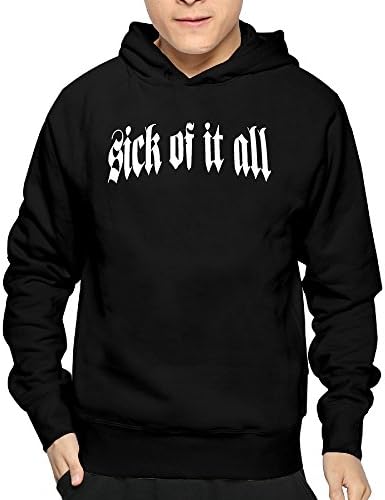 MaughamWayne Men Cool Sick of It All 3 Hoodies Sweatshirts